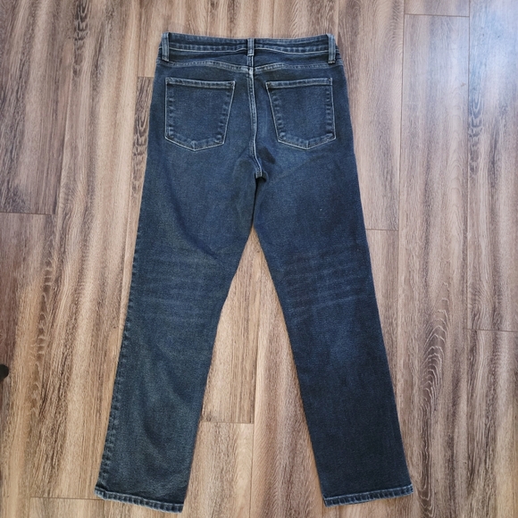 EVEREVE The Ever Straight Leg Denim Jeans 28 Dark Wash High Rise - Picture 3 of 11